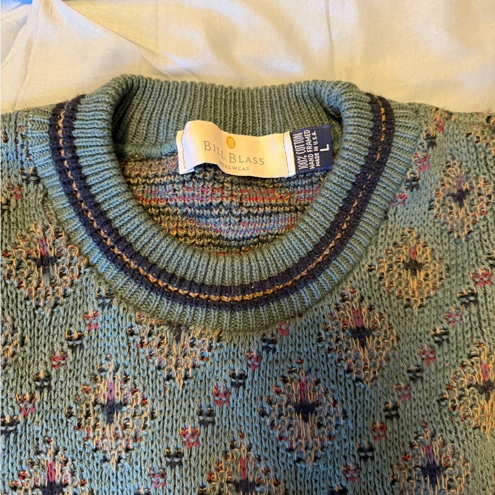 Vintage- styled men’s knit sweater. Size L! - Picture 3 of 3